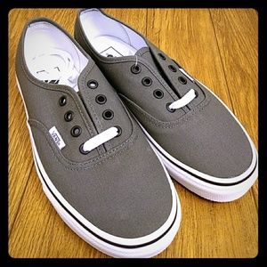 Vans Authentic Shoes Pewter/Black NWT